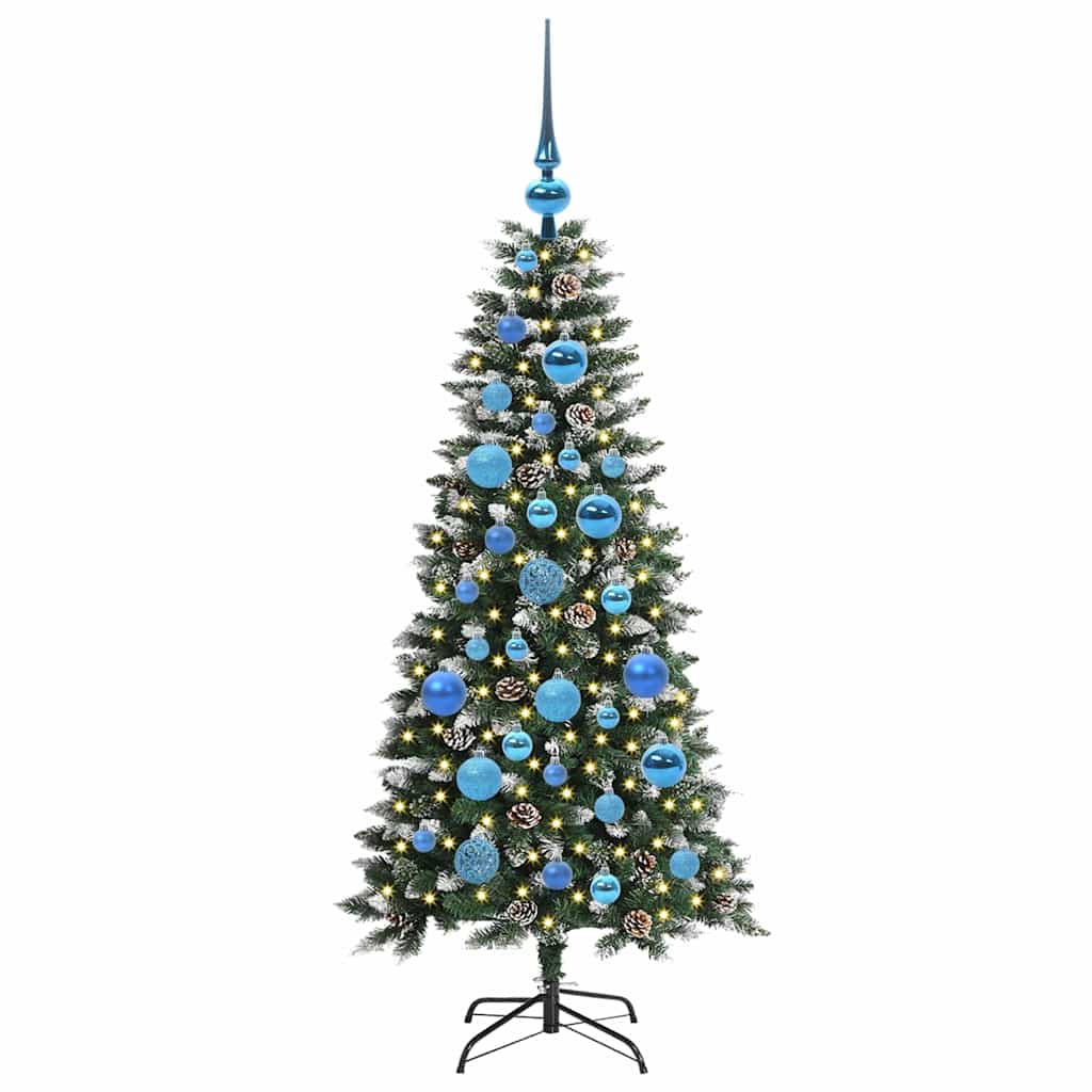 Sapin de Noël artificiel Vert 120 cm PVC, plastique et acier - XIOS