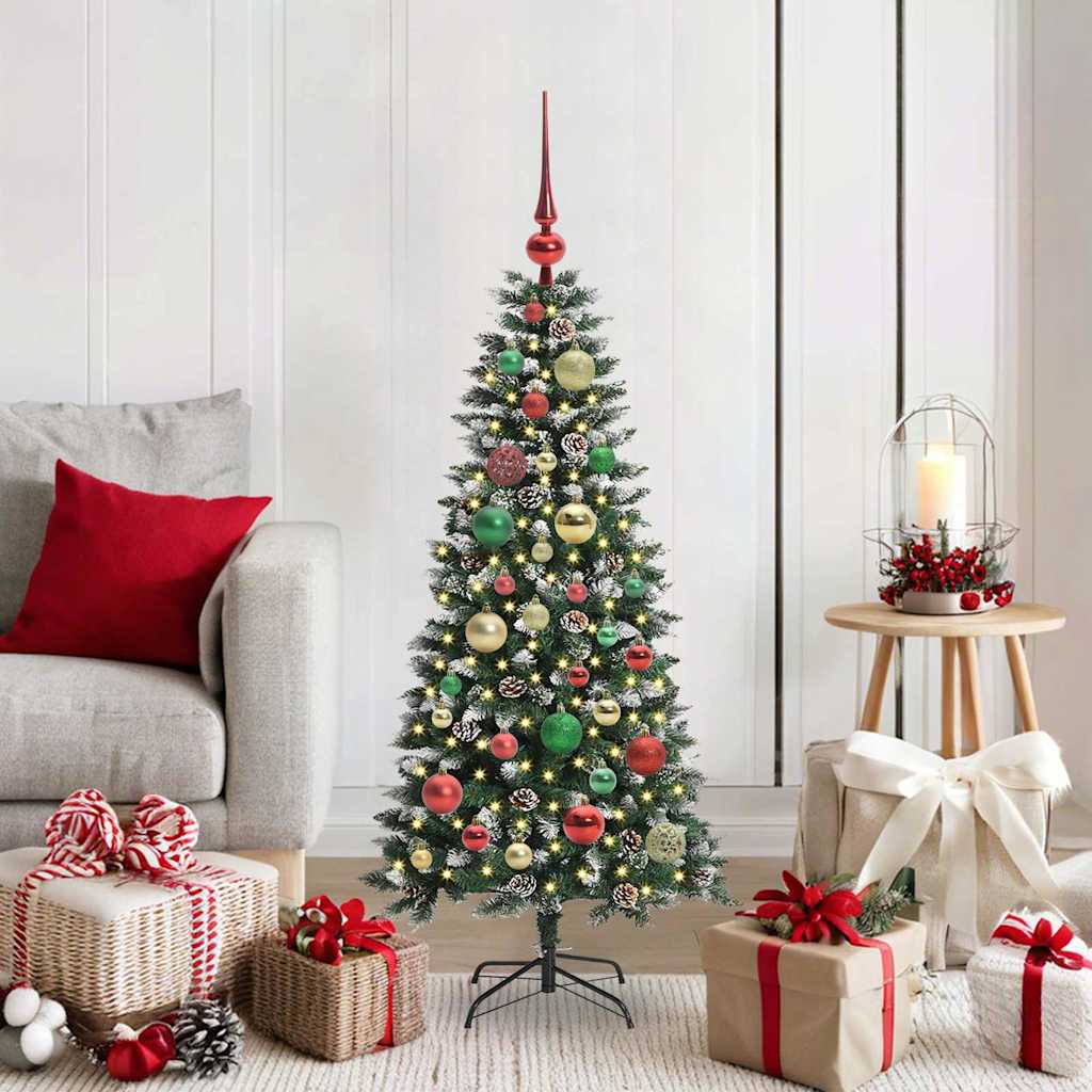 Sapin de Noël artificiel Vert 120 cm PVC, plastique et acier - XIOS