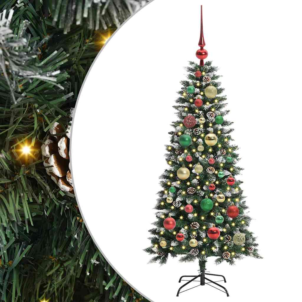 Sapin de Noël artificiel Vert 120 cm PVC, plastique et acier - XIOS