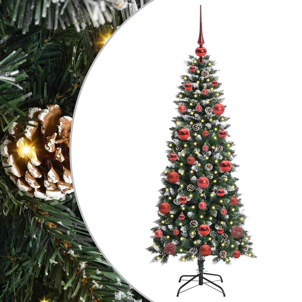 Sapin de Noël artificiel avec 150 LED Vert 66 x 66 x 150 cm - XIOS