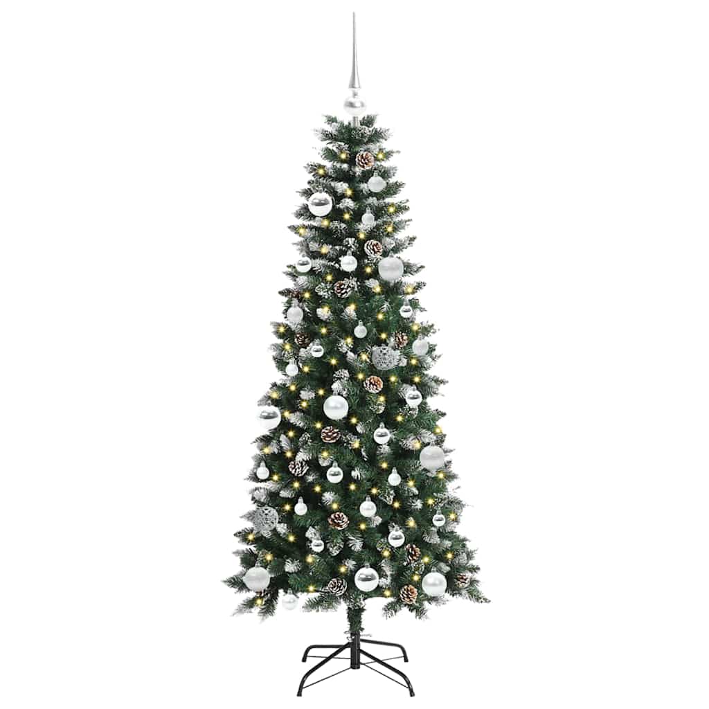 Sapin de Noël artificiel Vert 150 cm PVC, plastique et acier - XIOS