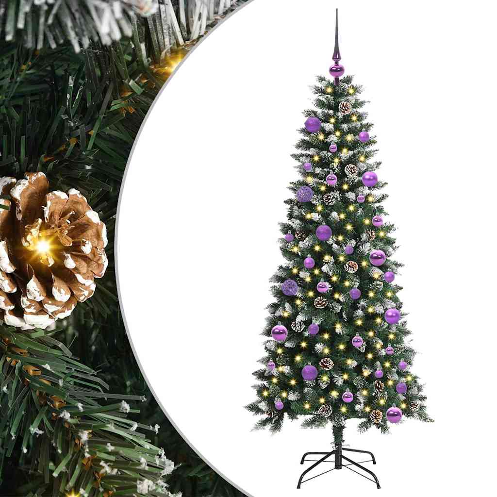 Sapin de Noël artificiel avec 150 LED Vert 66 x 66 x 150 cm - XIOS