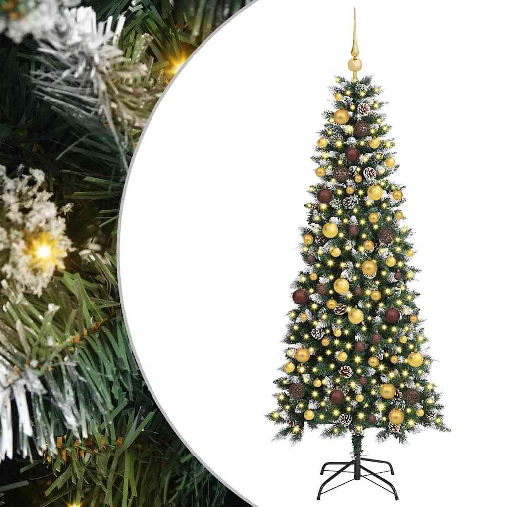 Sapin de Noël artificiel Vert 180 cm PVC, plastique et acier - XIOS