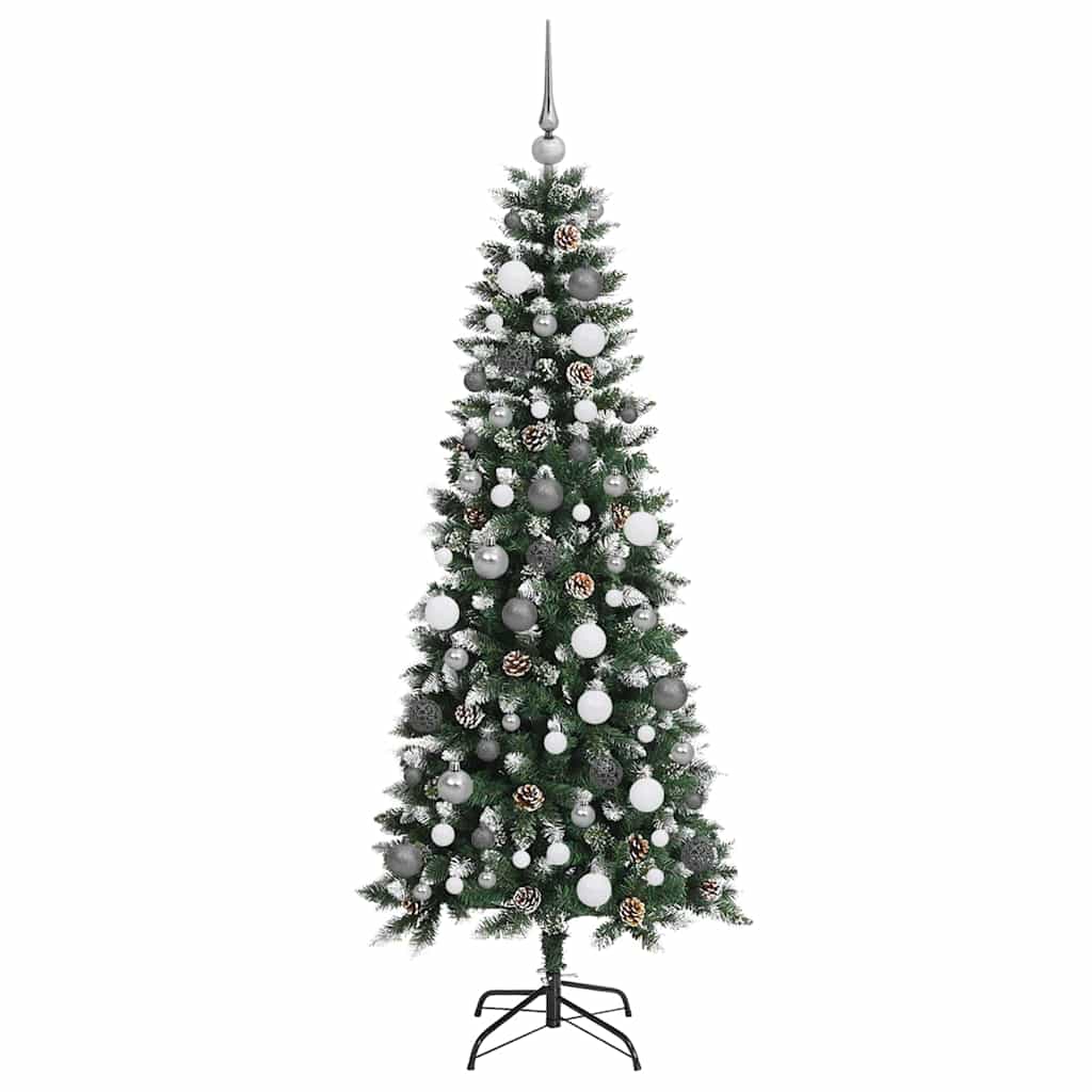 Sapin de Noël artificiel Vert 180 cm PVC, plastique et acier - XIOS