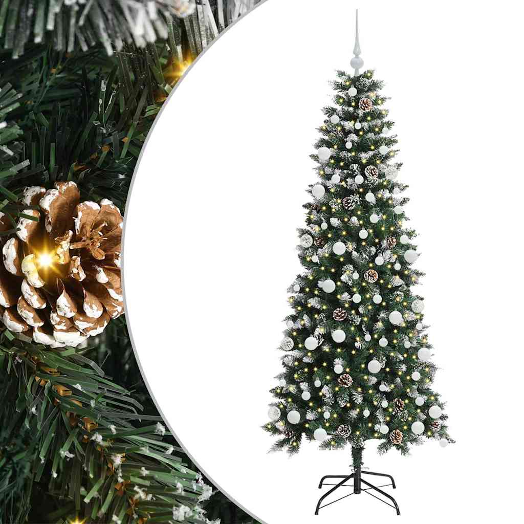 Sapin de Noël artificiel Vert 180 cm PVC, plastique et acier - XIOS