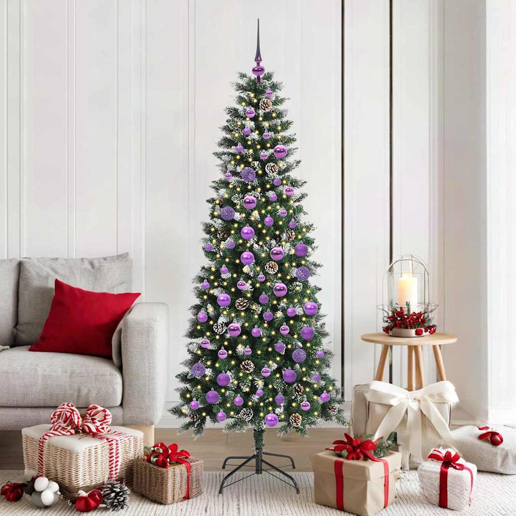 Sapin de Noël artificiel avec 300 LED Vert 76 x 76 x 180 cm - XIOS