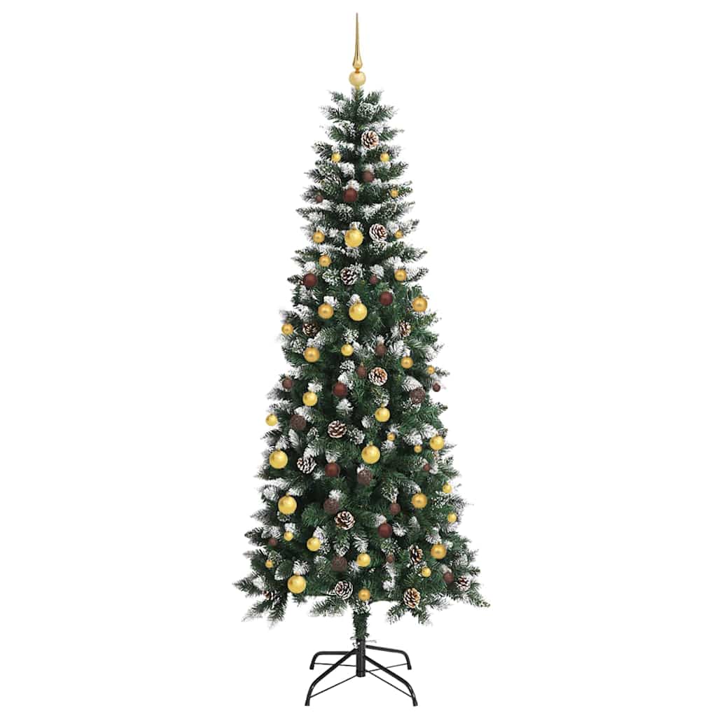 Sapin de Noël artificiel Vert 210 cm PVC, plastique et acier - XIOS