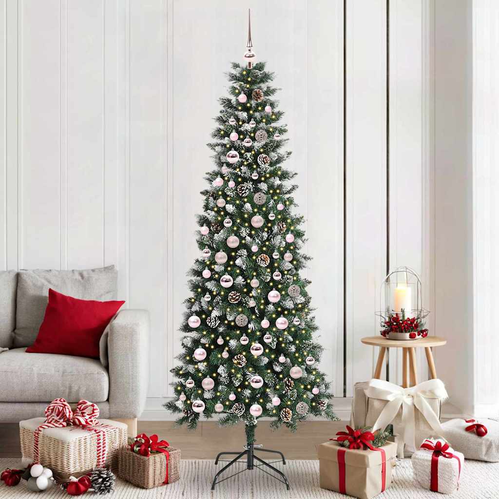 Sapin de Noël artificiel avec 300 LED Vert 86 x 86 x 210 cm - XIOS