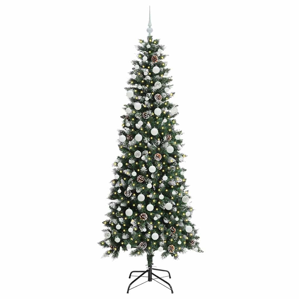 Sapin de Noël artificiel Vert 210 cm PVC, plastique et acier - XIOS