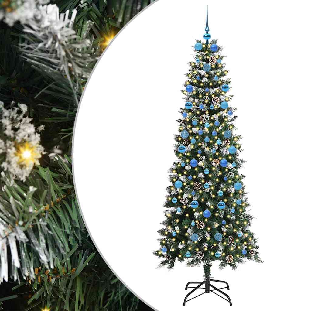 Sapin de Noël artificiel avec 300 LED Vert 86 x 86 x 210 cm - XIOS