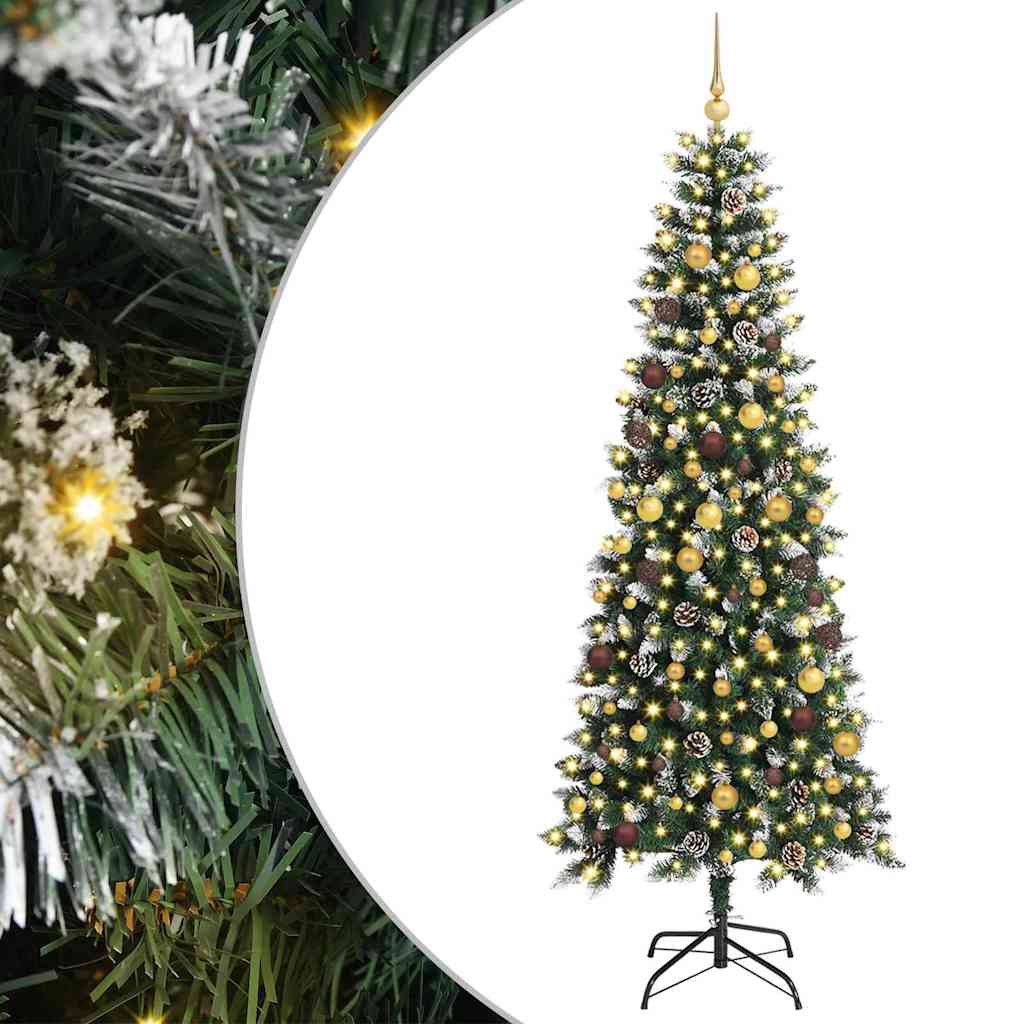 Sapin de Noël artificiel Vert 240 cm PVC, plastique et acier