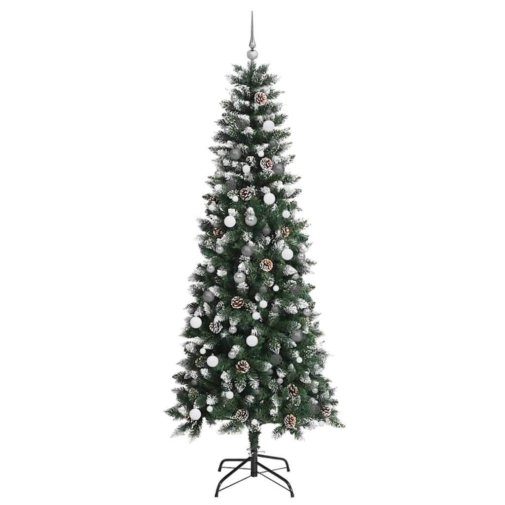 Sapin de Noël artificiel Vert 240 cm PVC, plastique et acier - XIOS