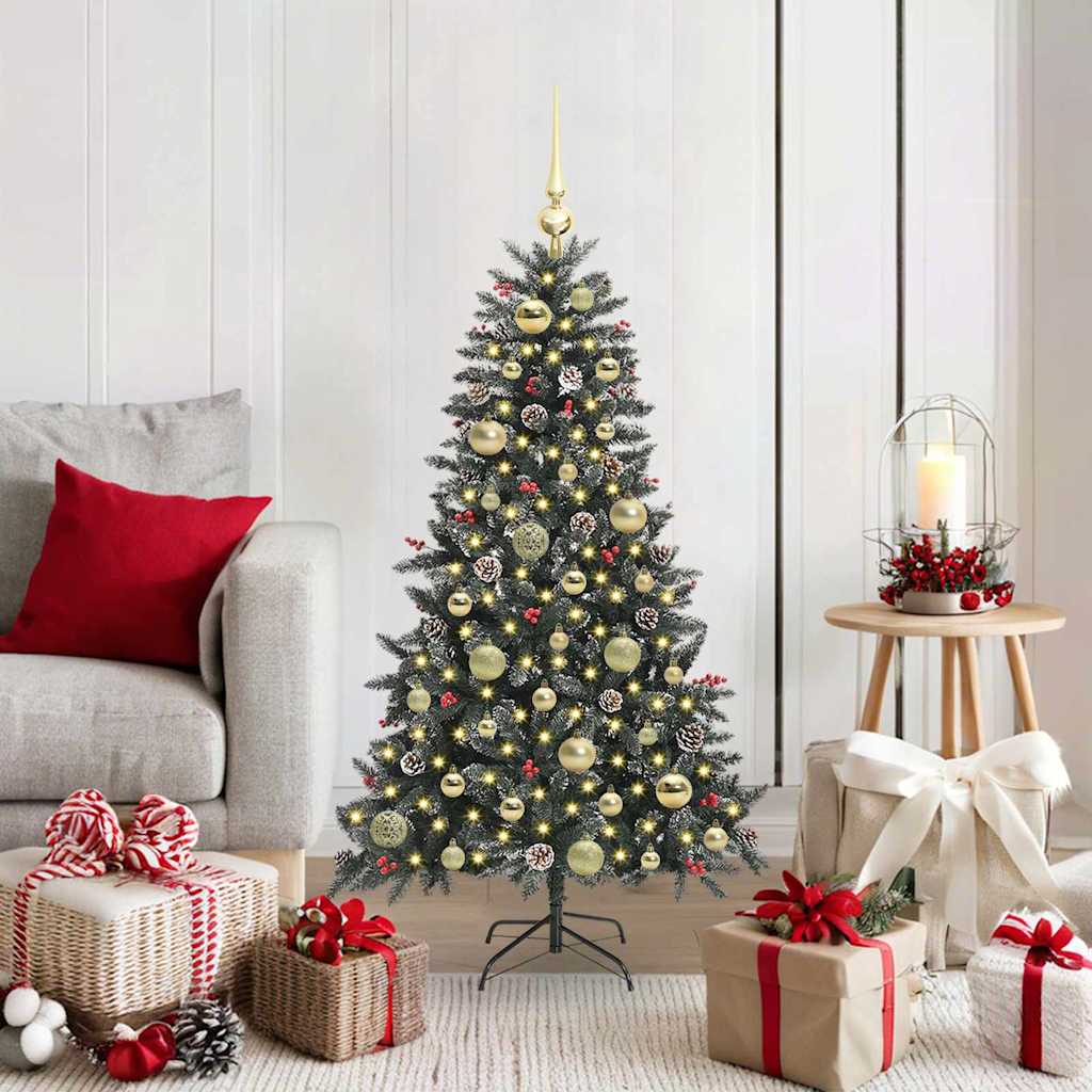 Sapin de Noël artificiel avec 150 LED Vert 68 x 68 x 120 cm - XIOS