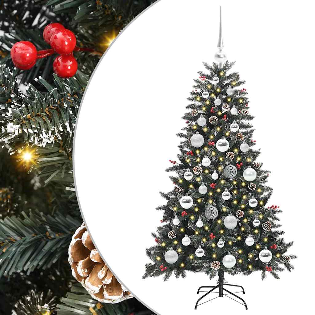 Sapin de Noël artificiel avec 150 LED Vert 68 x 68 x 120 cm - XIOS