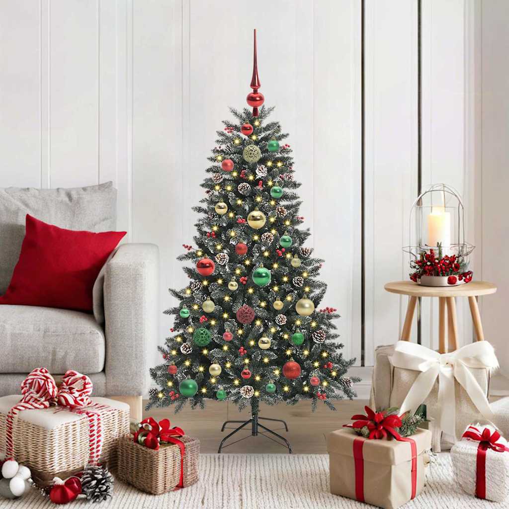 Sapin de Noël artificiel Vert 120 cm PVC, plastique et acier - XIOS