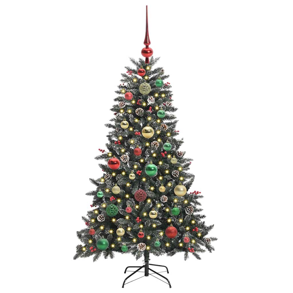 Sapin de Noël artificiel Vert 120 cm PVC, plastique et acier - XIOS