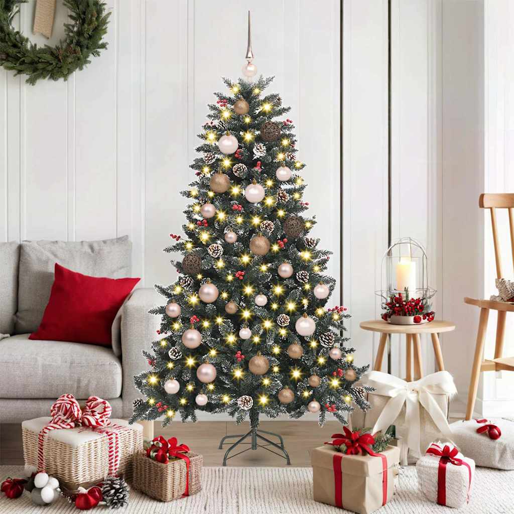 Sapin de Noël artificiel Vert 150 cm PVC, plastique et acier - XIOS
