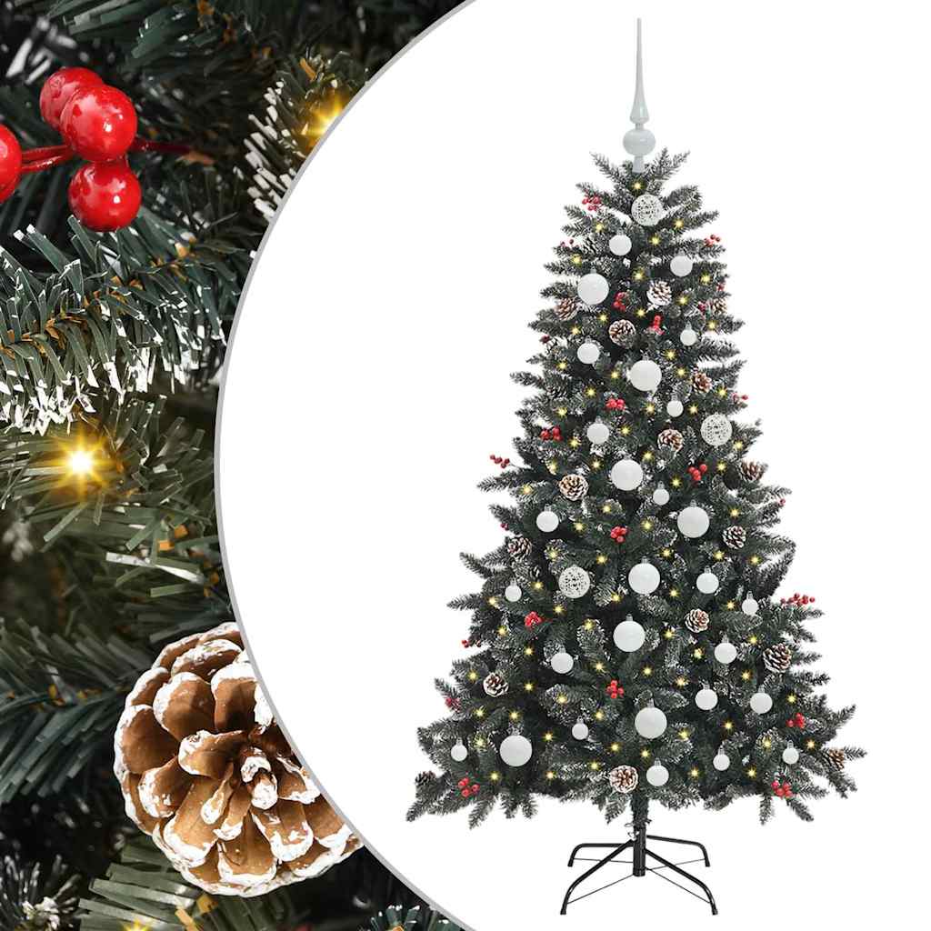 Sapin de Noël artificiel avec 150 LED Vert 83.5 x 83.5 x 150 cm - XIOS