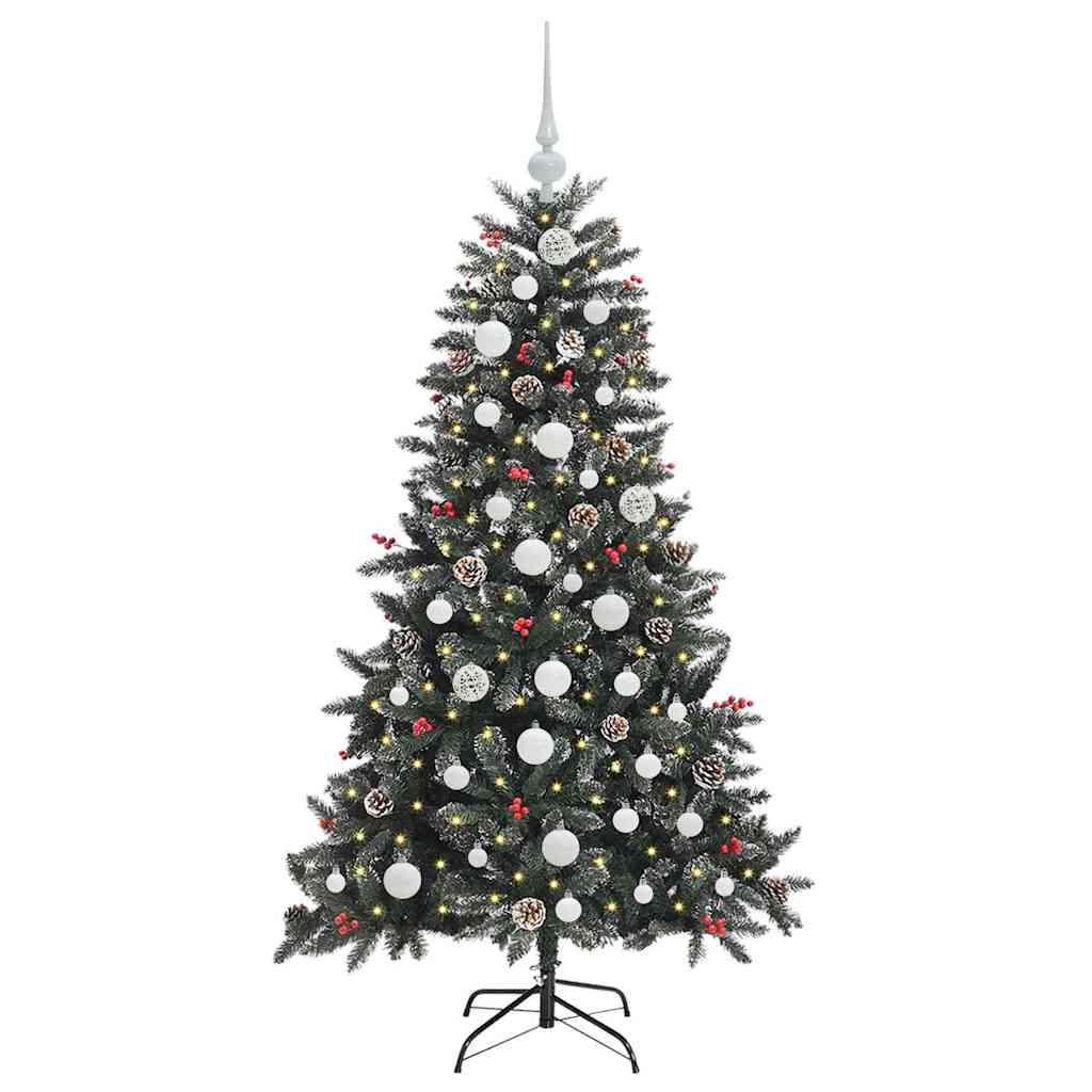 Sapin de Noël artificiel Vert 150 cm PVC, plastique et acier - XIOS