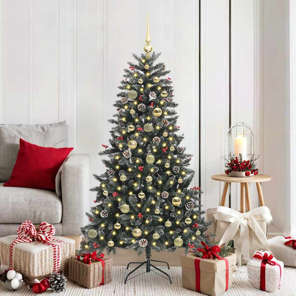 Sapin de Noël artificiel Vert 150 cm PVC, plastique et acier - XIOS