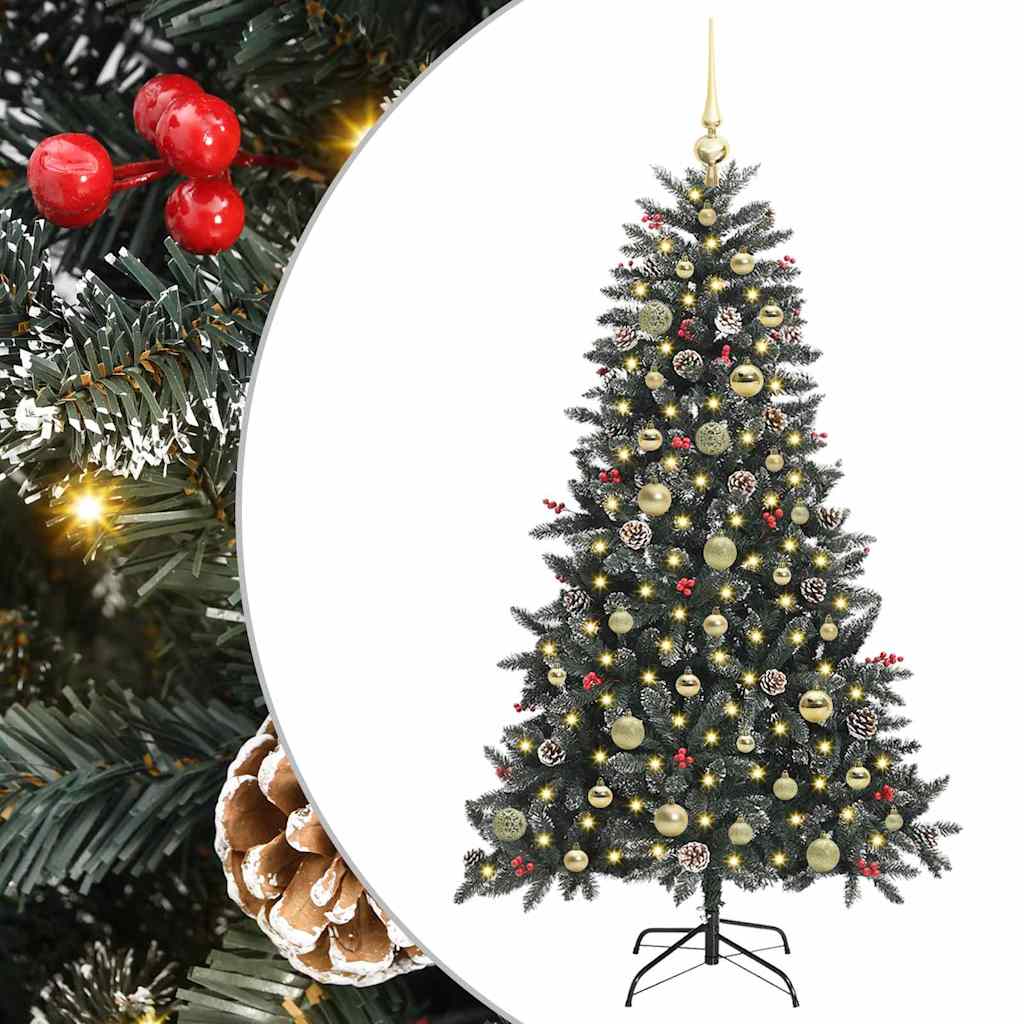 Sapin de Noël artificiel Vert 150 cm PVC, plastique et acier - XIOS