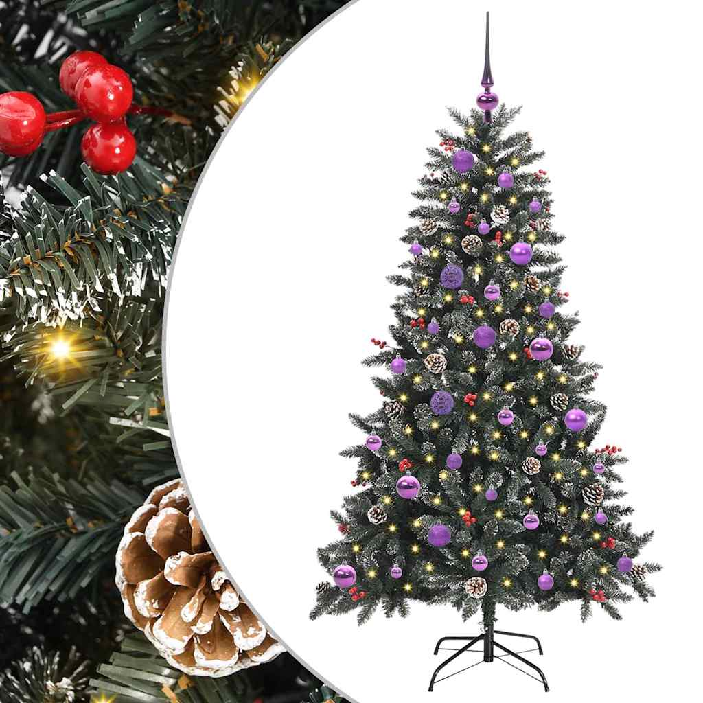Sapin de Noël artificiel avec 150 LED Vert 83.5 x 83.5 x 150 cm - XIOS