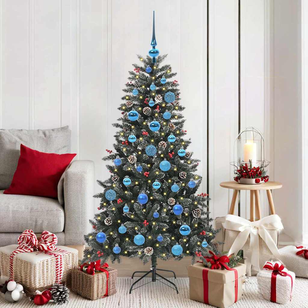 Sapin de Noël artificiel Vert 150 cm PVC, plastique et acier - XIOS