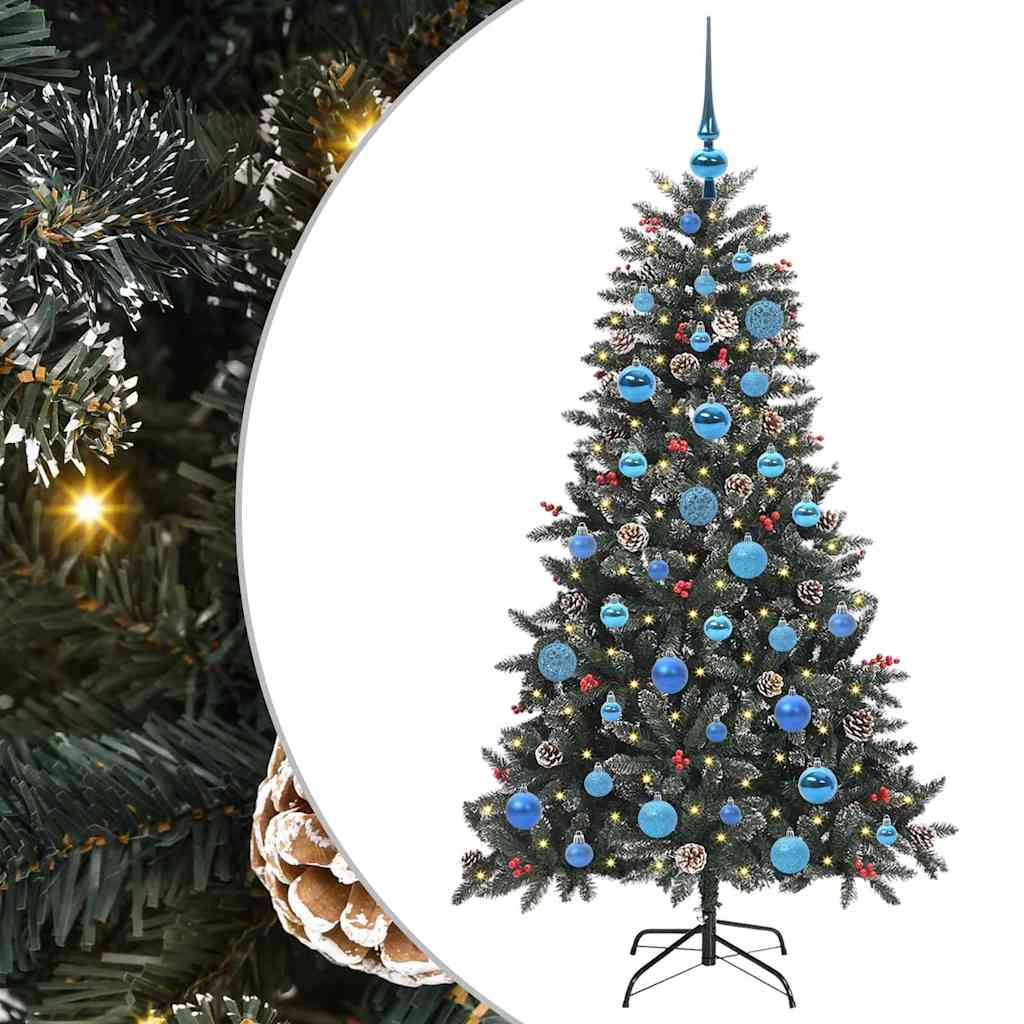 Sapin de Noël artificiel Vert 150 cm PVC, plastique et acier - XIOS