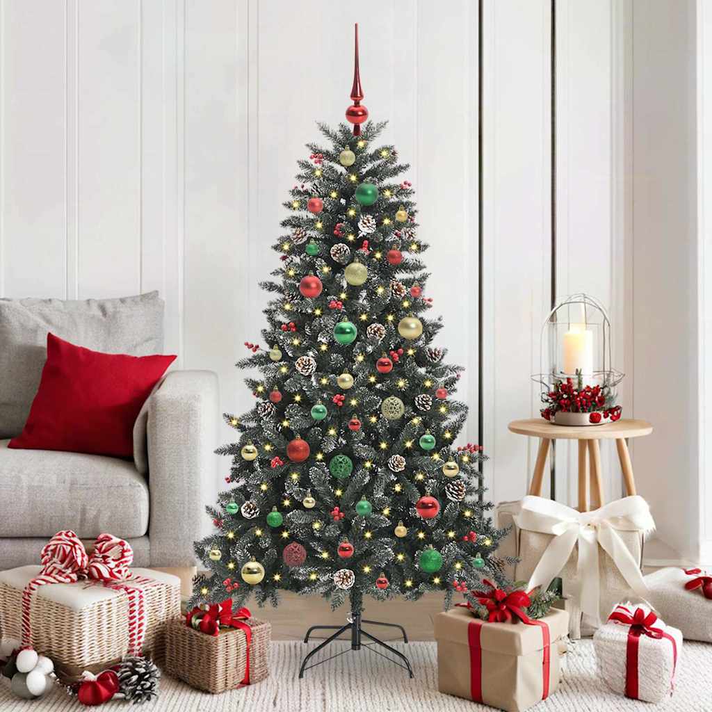 Sapin de Noël artificiel avec 150 LED Vert 83.5 x 83.5 x 150 cm - XIOS