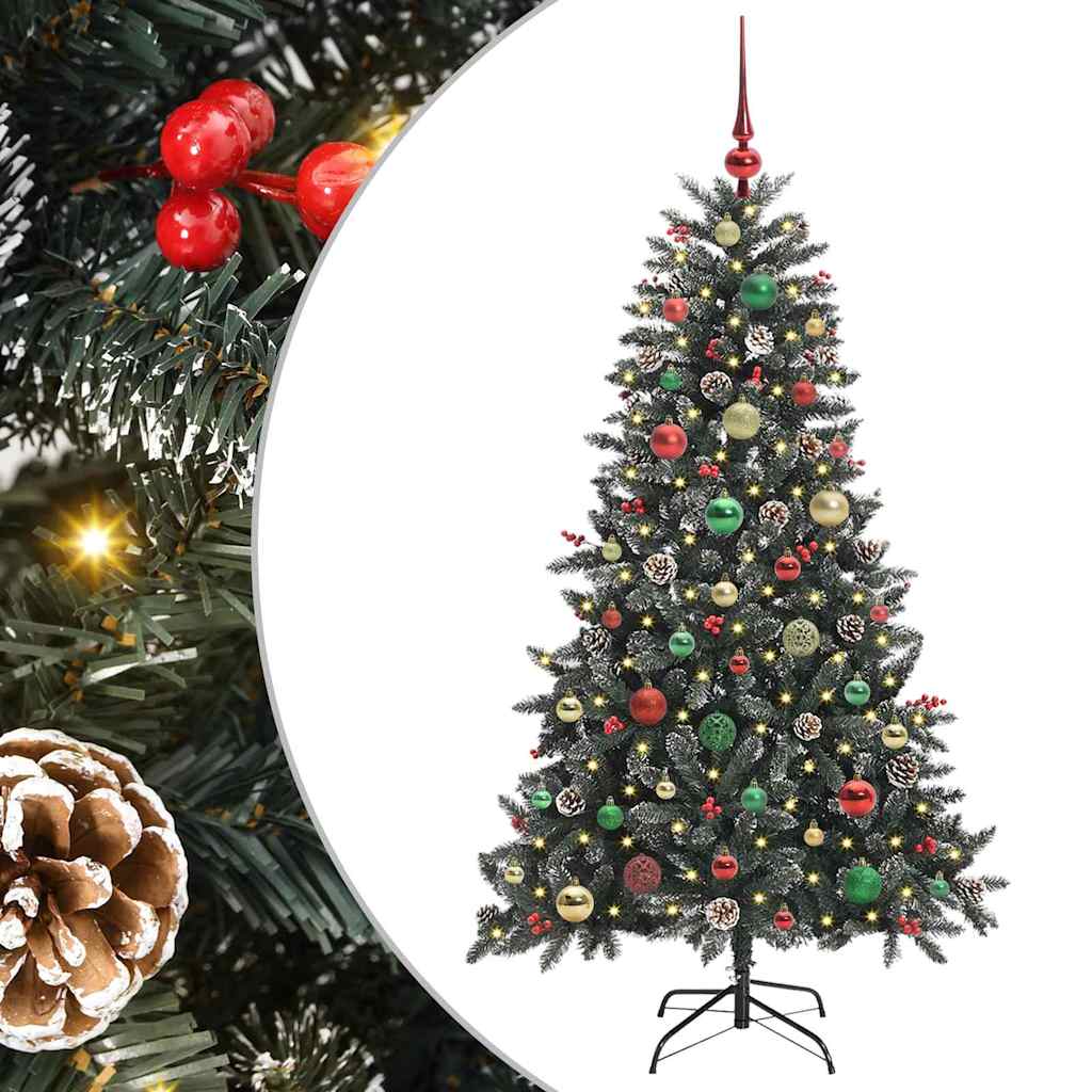 Sapin de Noël artificiel Vert 150 cm PVC, plastique et acier - XIOS