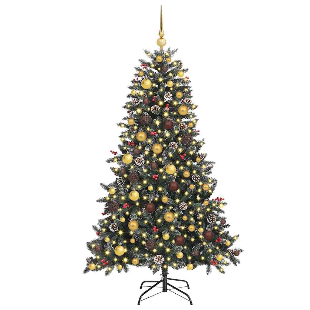 Sapin de Noël artificiel Vert 180 cm PVC, plastique et acier - XIOS