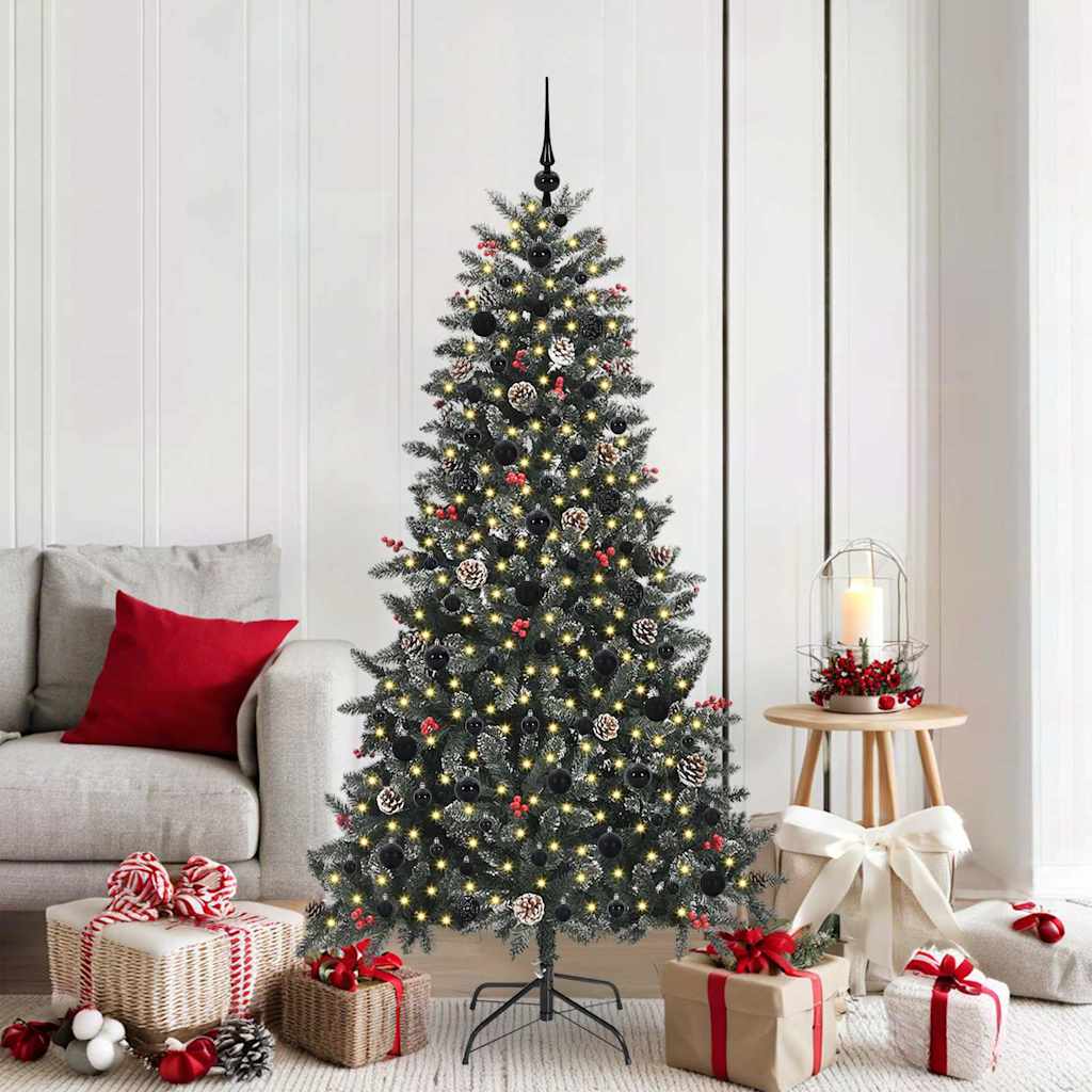 Sapin de Noël artificiel Vert 180 cm PVC, plastique et acier - XIOS
