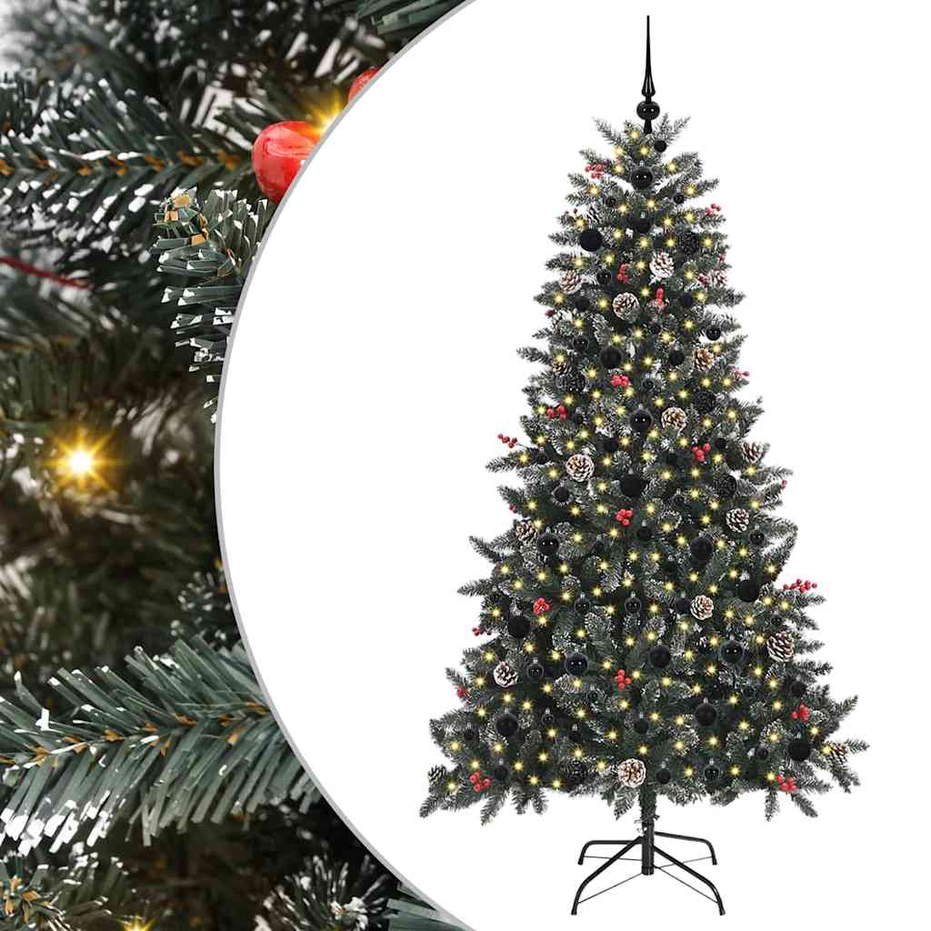 Sapin de Noël artificiel Vert 180 cm PVC, plastique et acier - XIOS