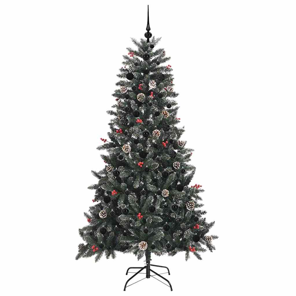 Sapin de Noël artificiel Vert 180 cm PVC, plastique et acier - XIOS