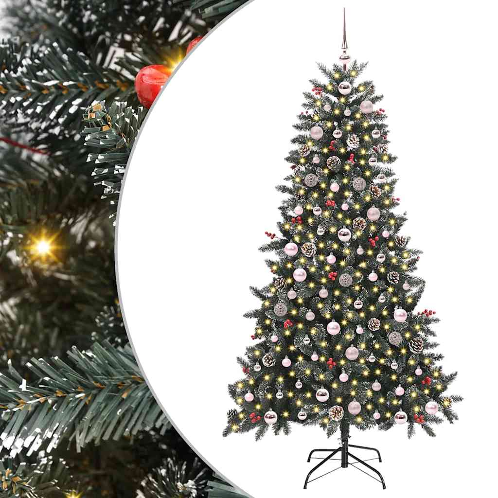 Sapin de Noël artificiel Vert 180 cm PVC, plastique et acier - XIOS
