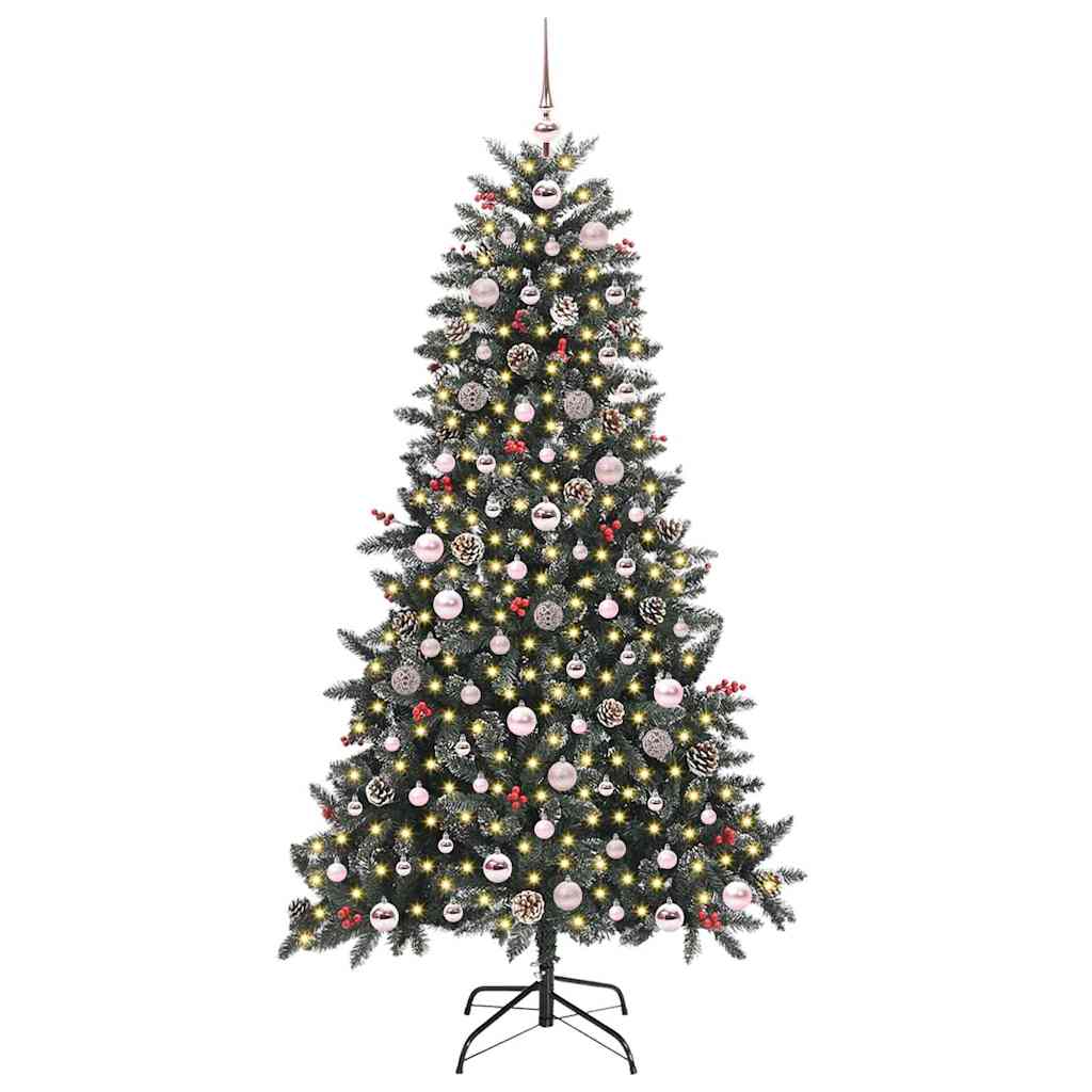Sapin de Noël artificiel Vert 180 cm PVC, plastique et acier - XIOS