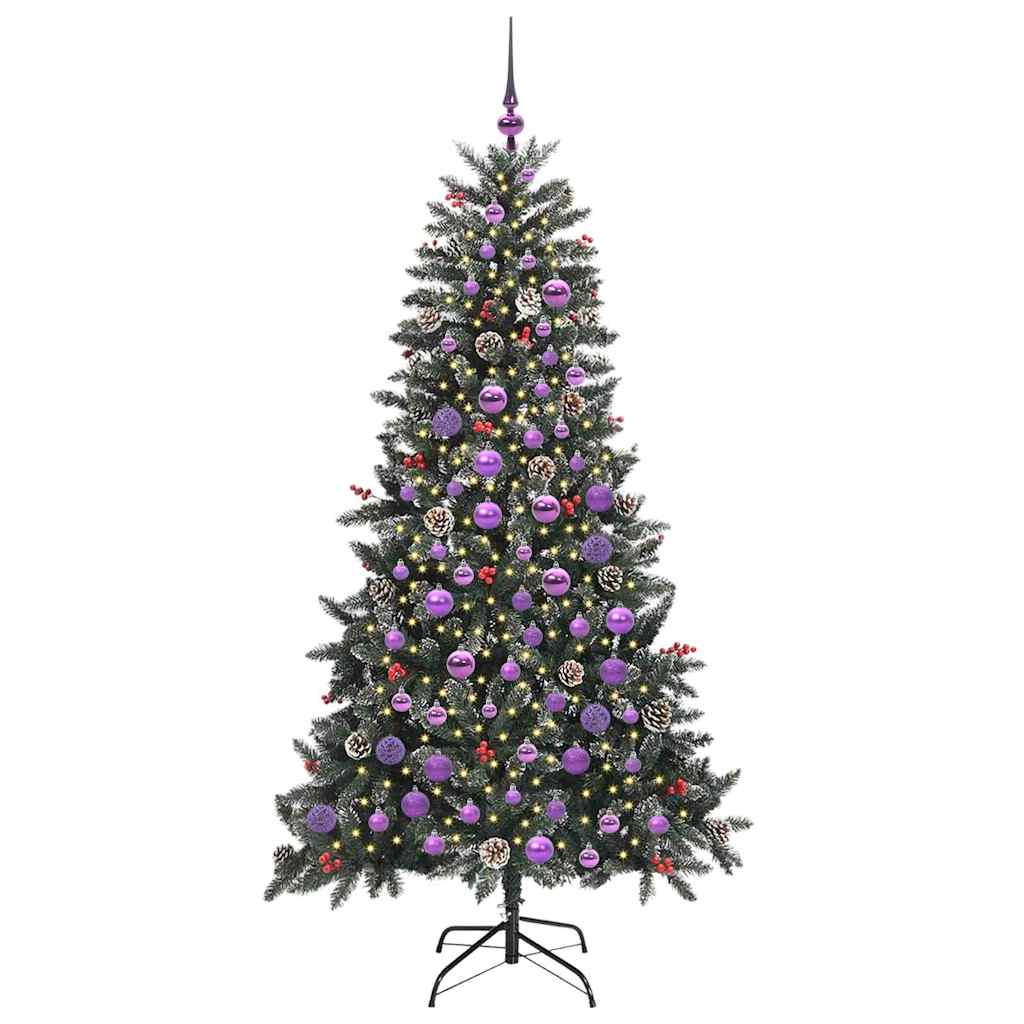 Sapin de Noël artificiel Vert 180 cm PVC, plastique et acier - XIOS
