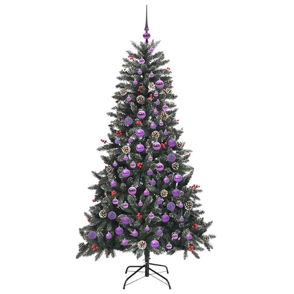 Sapin de Noël artificiel Vert 180 cm PVC, plastique et acier - XIOS