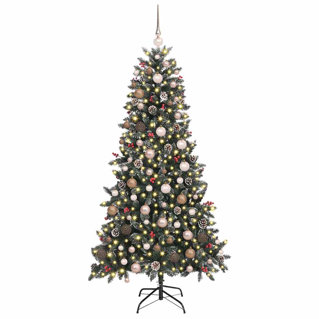 Sapin de Noël artificiel avec 300 LED Vert 114 x 114 x 210 cm - XIOS