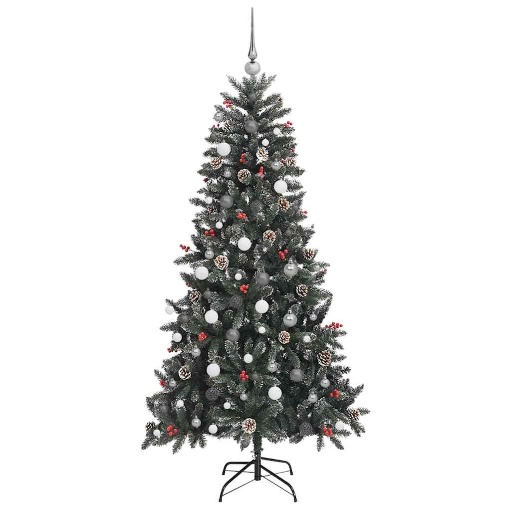 Sapin de Noël artificiel Vert 210 cm PVC, plastique et acier - XIOS