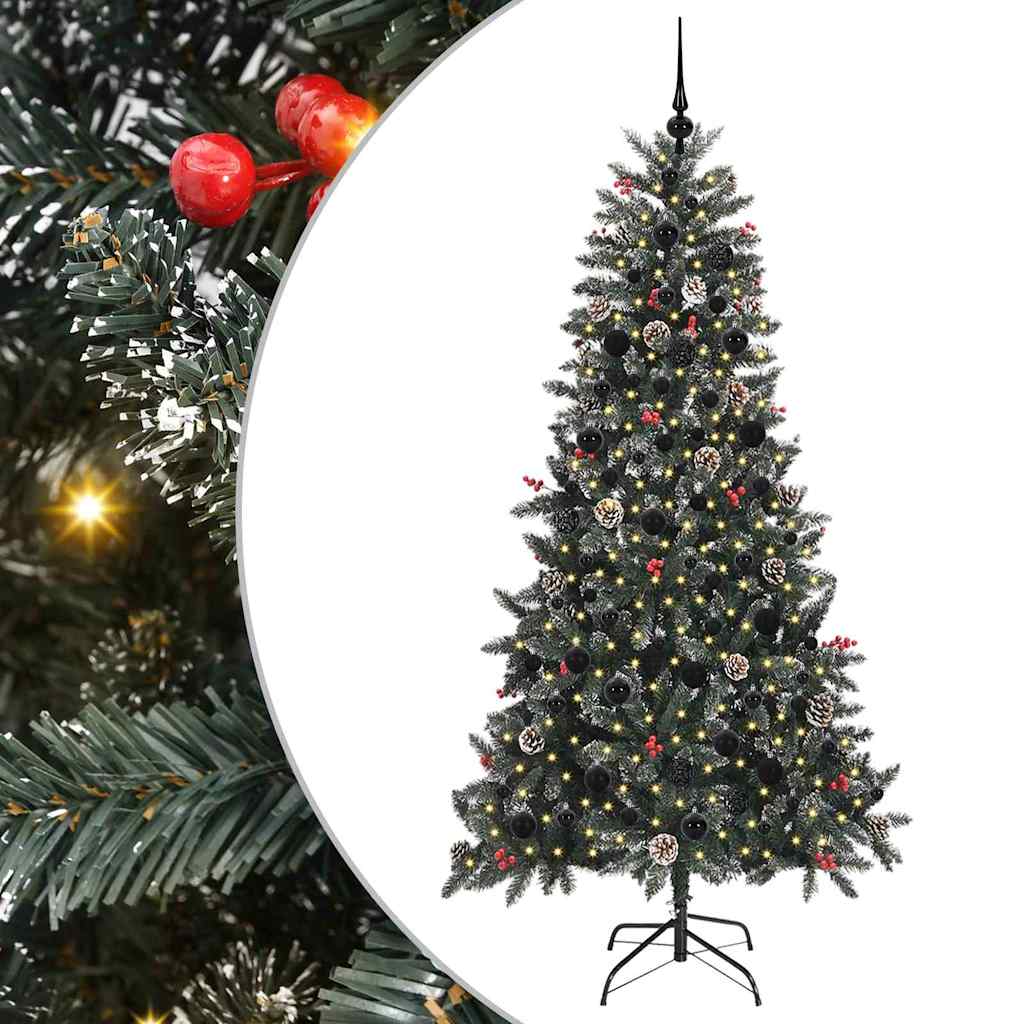 Sapin de Noël artificiel Vert 210 cm PVC, plastique et acier - XIOS