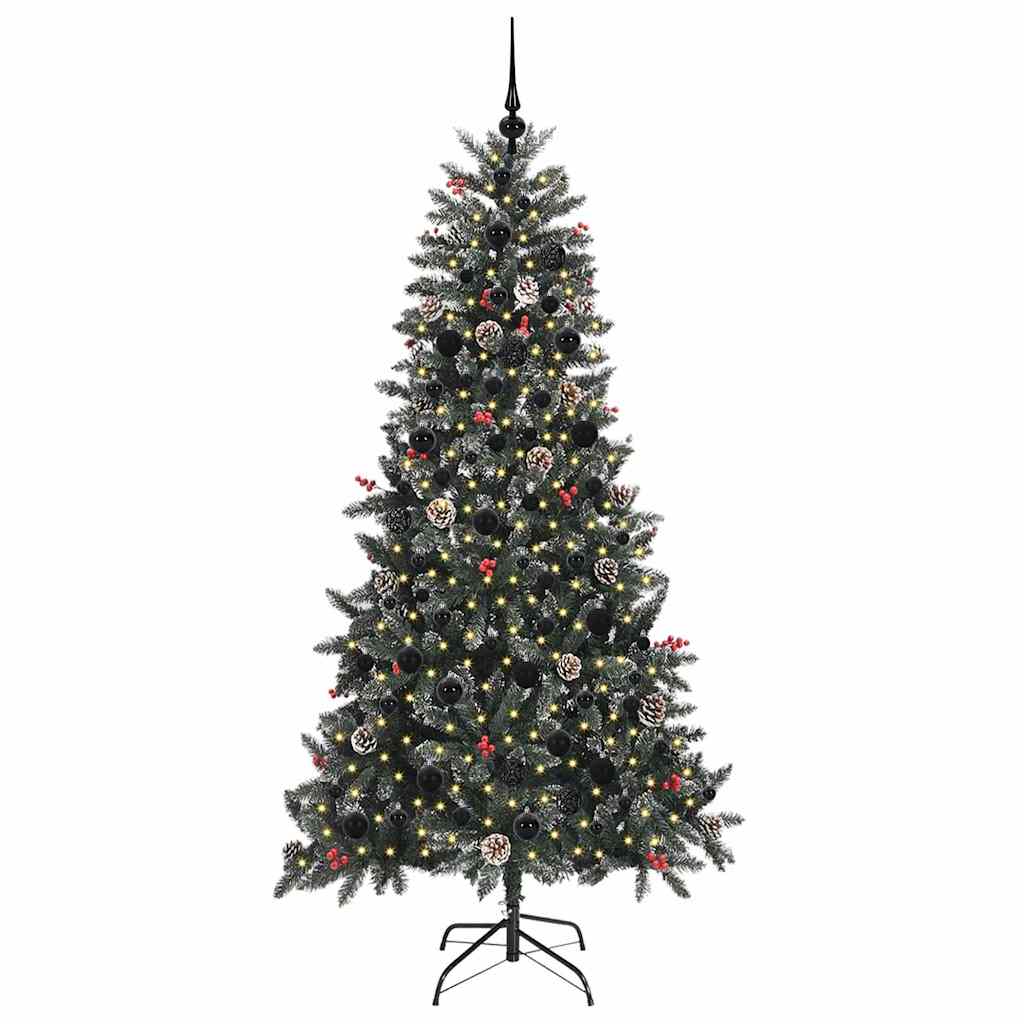 Sapin de Noël artificiel Vert 210 cm PVC, plastique et acier - XIOS