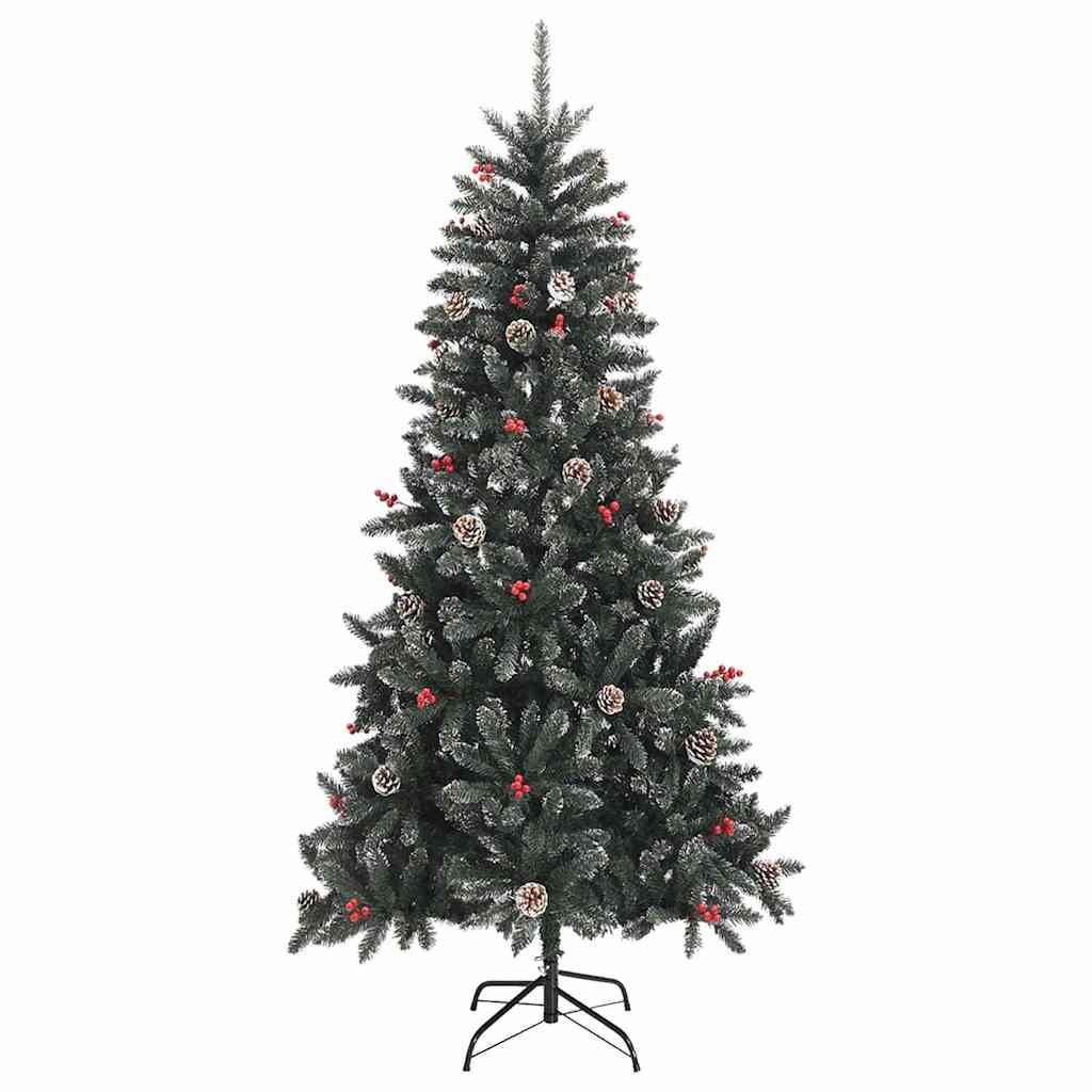 Sapin de Noël artificiel Vert 210 cm PVC, plastique et acier - XIOS