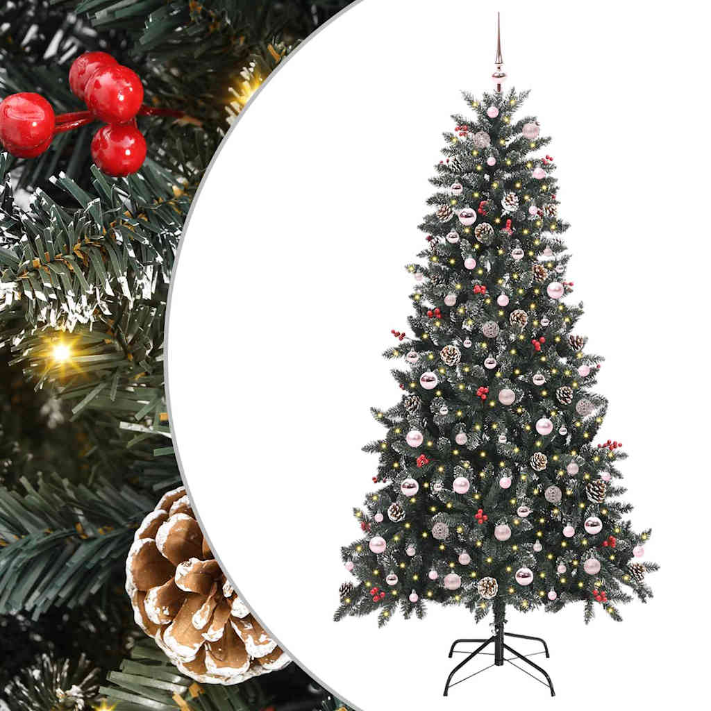 Sapin de Noël artificiel Vert 210 cm PVC, plastique et acier - XIOS