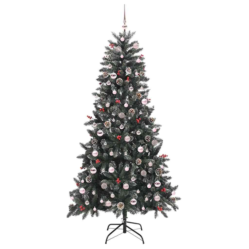Sapin de Noël artificiel Vert 210 cm PVC, plastique et acier - XIOS