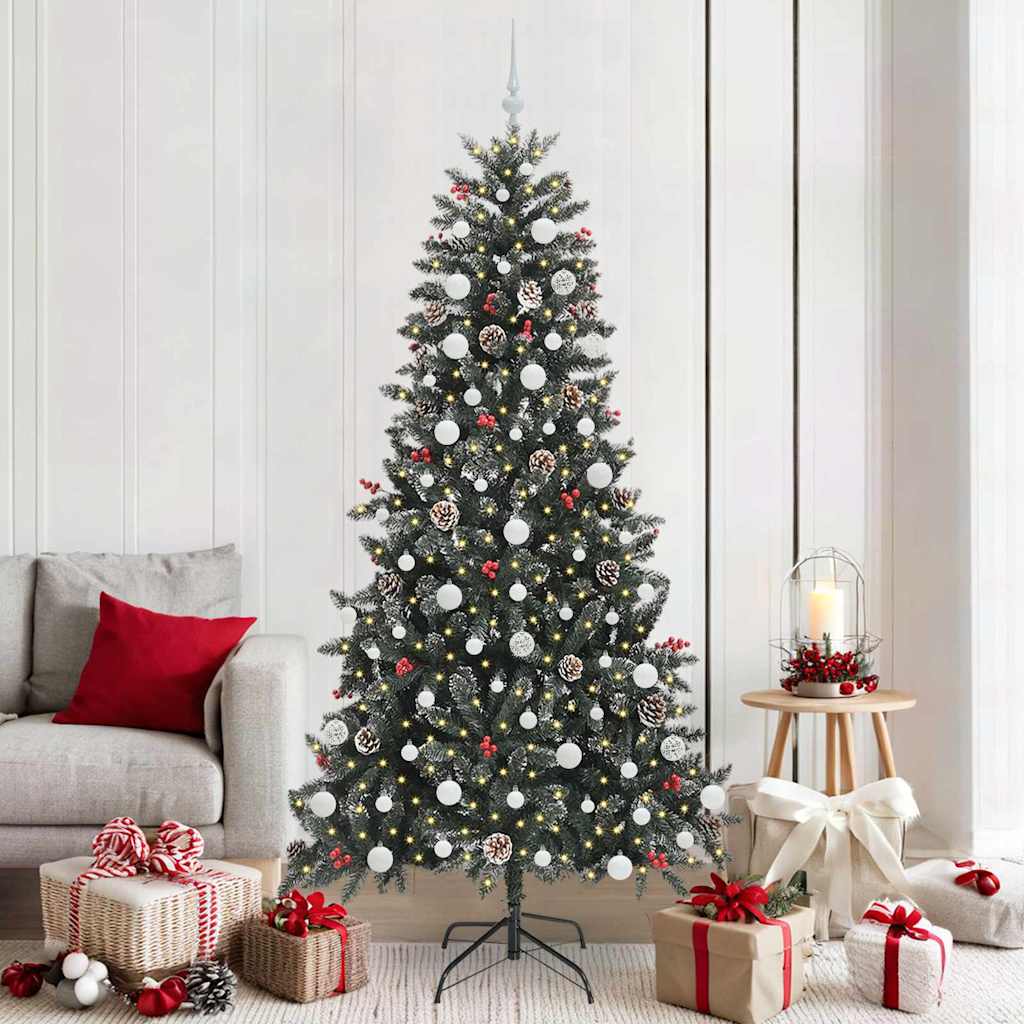 Sapin de Noël artificiel Vert 210 cm PVC, plastique et acier - XIOS