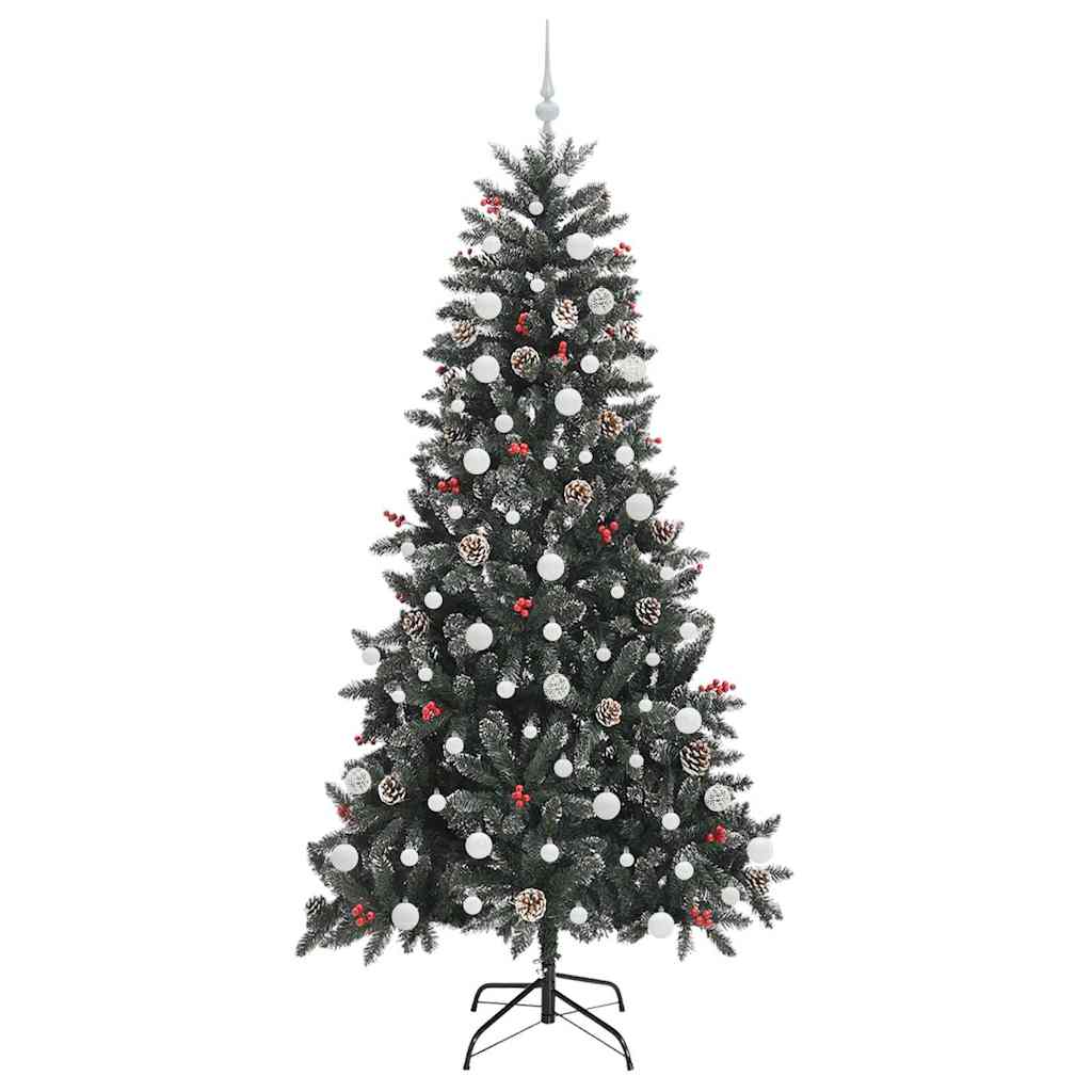 Sapin de Noël artificiel Vert 210 cm PVC, plastique et acier - XIOS