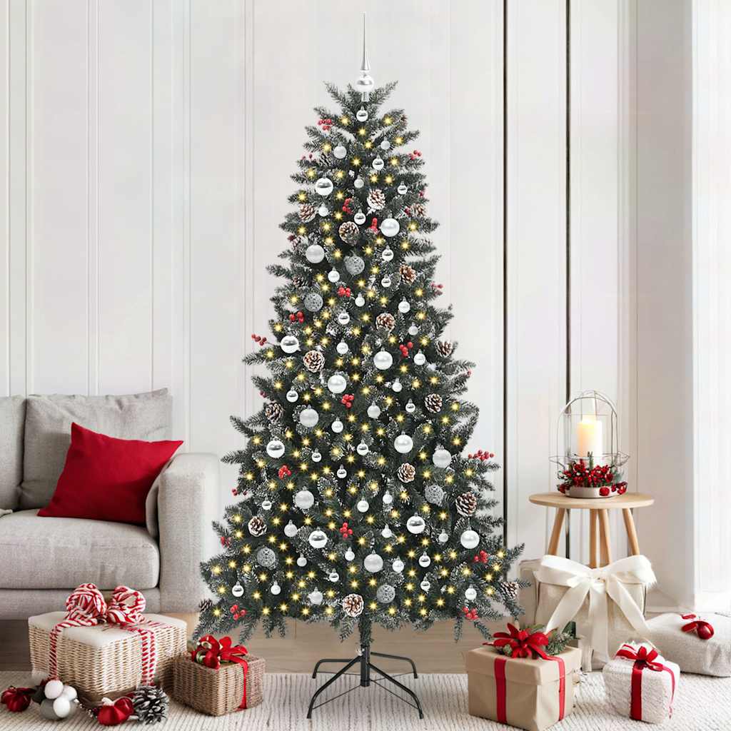 Sapin de Noël artificiel avec 300 LED Vert 114 x 114 x 210 cm - XIOS