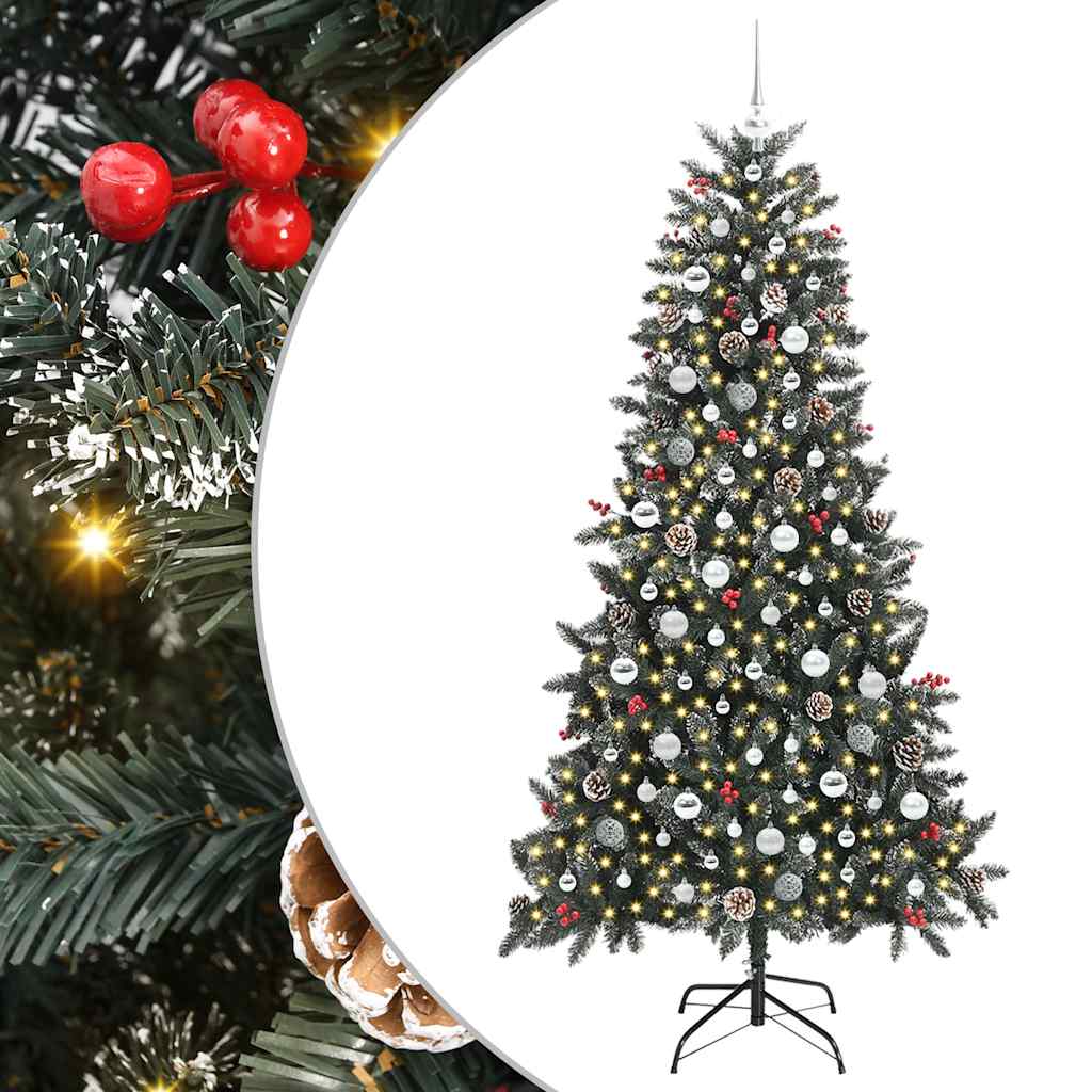 Sapin de Noël artificiel avec 300 LED Vert 114 x 114 x 210 cm - XIOS