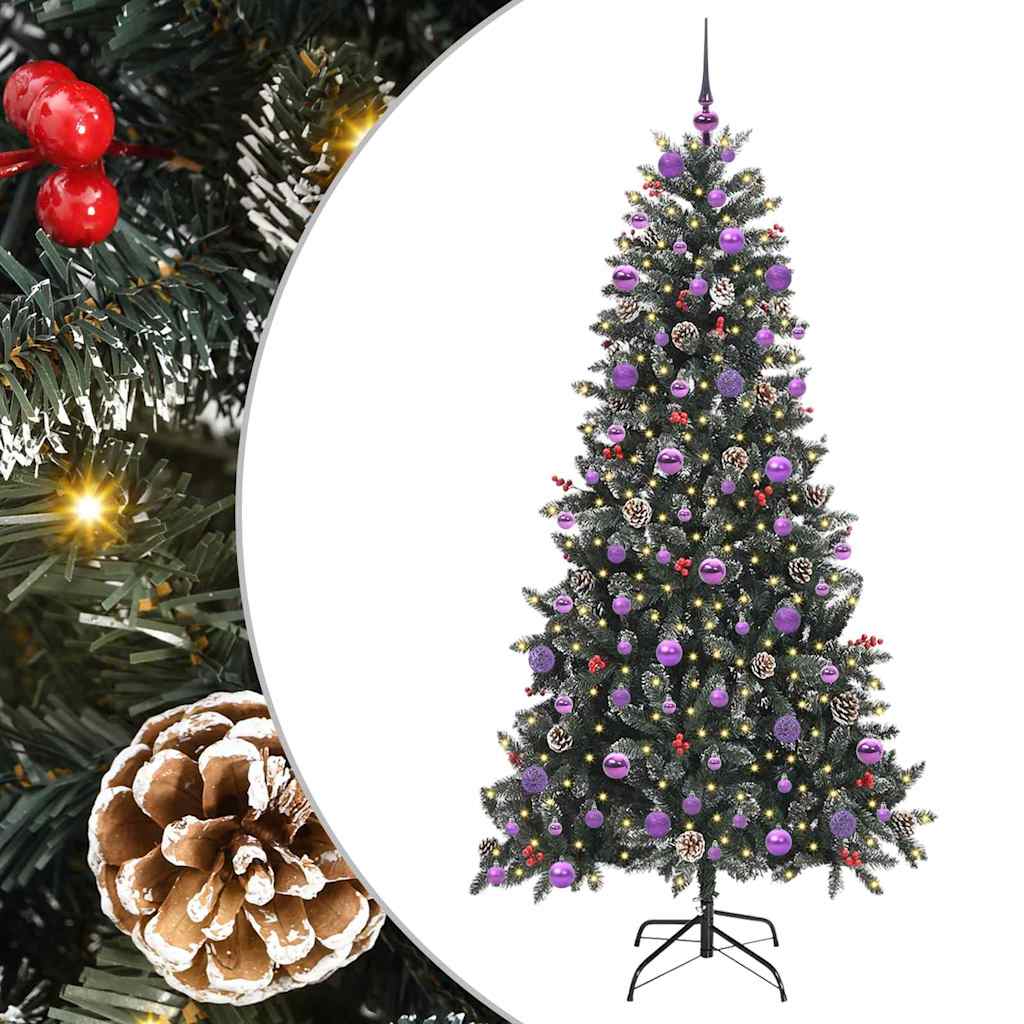 Sapin de Noël artificiel Vert 210 cm PVC, plastique et acier - XIOS